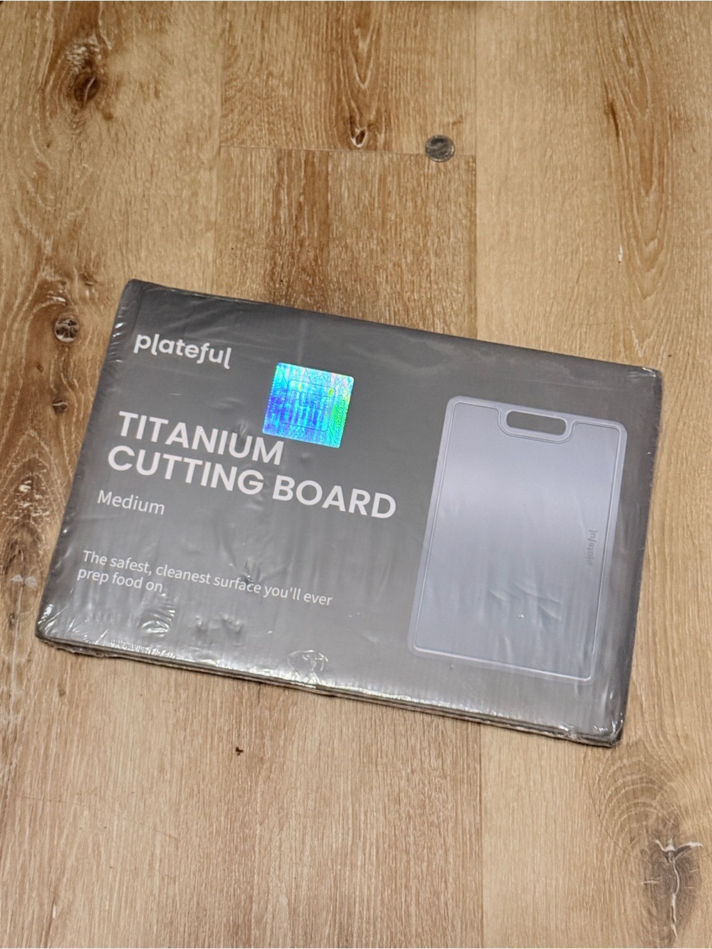 plateful Titanium Cutting Board - Medium - Gray